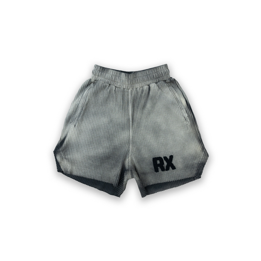 RX Ribbed Shorts - Smoke