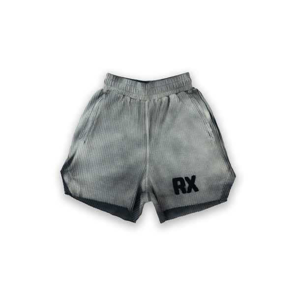 RX Ribbed Shorts - Smoke