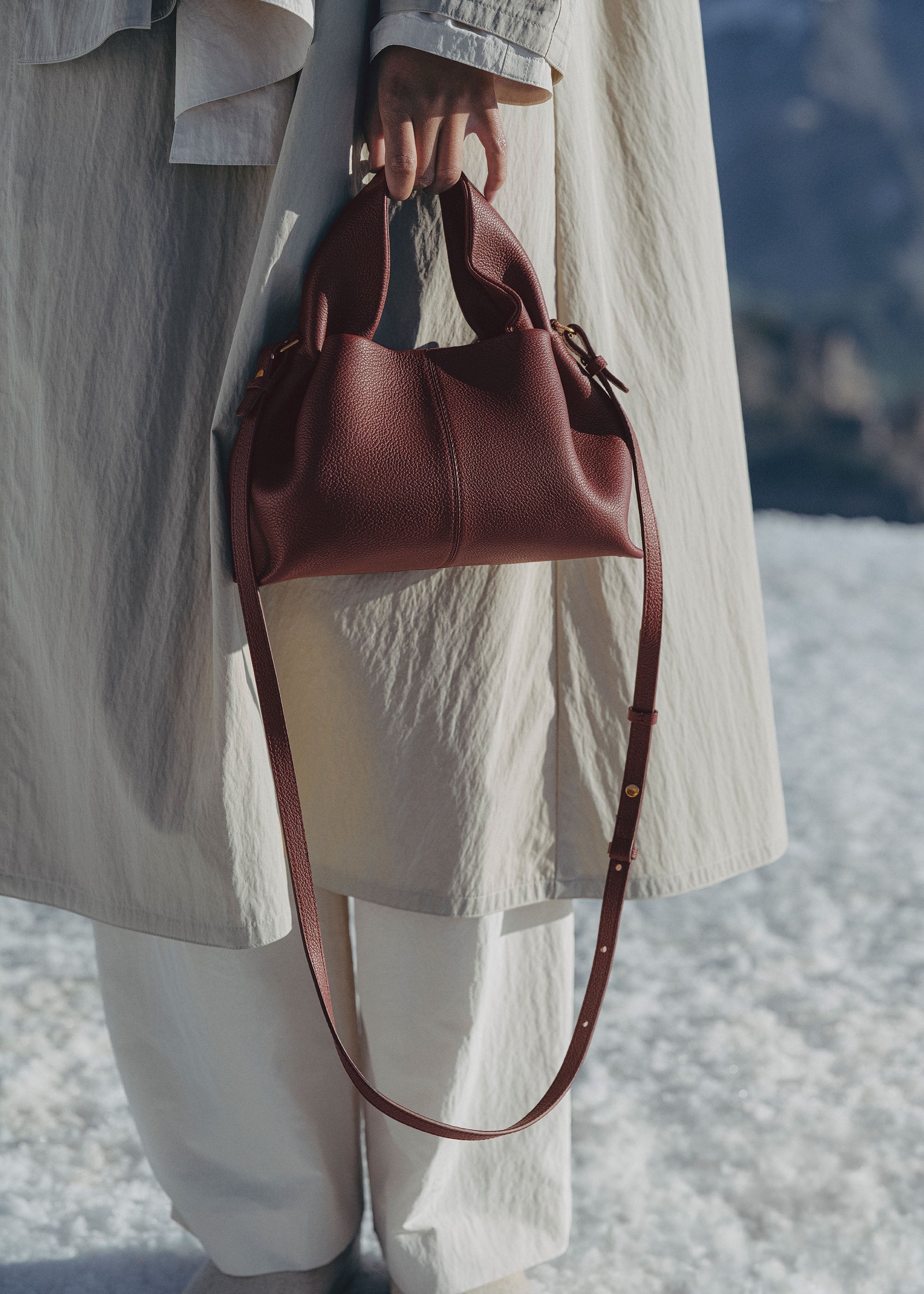 Polene Numero Neuf Mini - Black Cherry