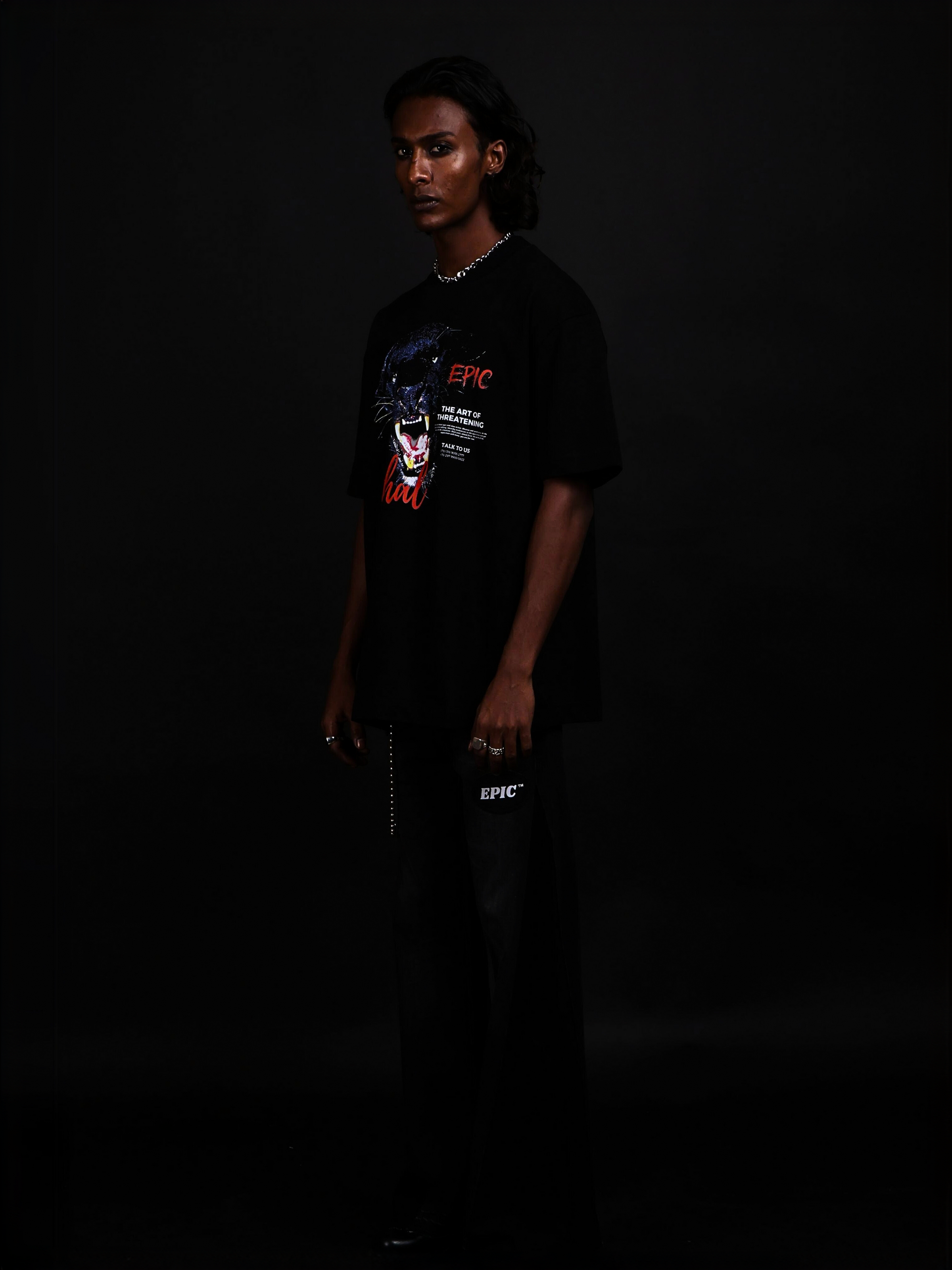 EPIC Oversize Black T-shirt 'Lethal'