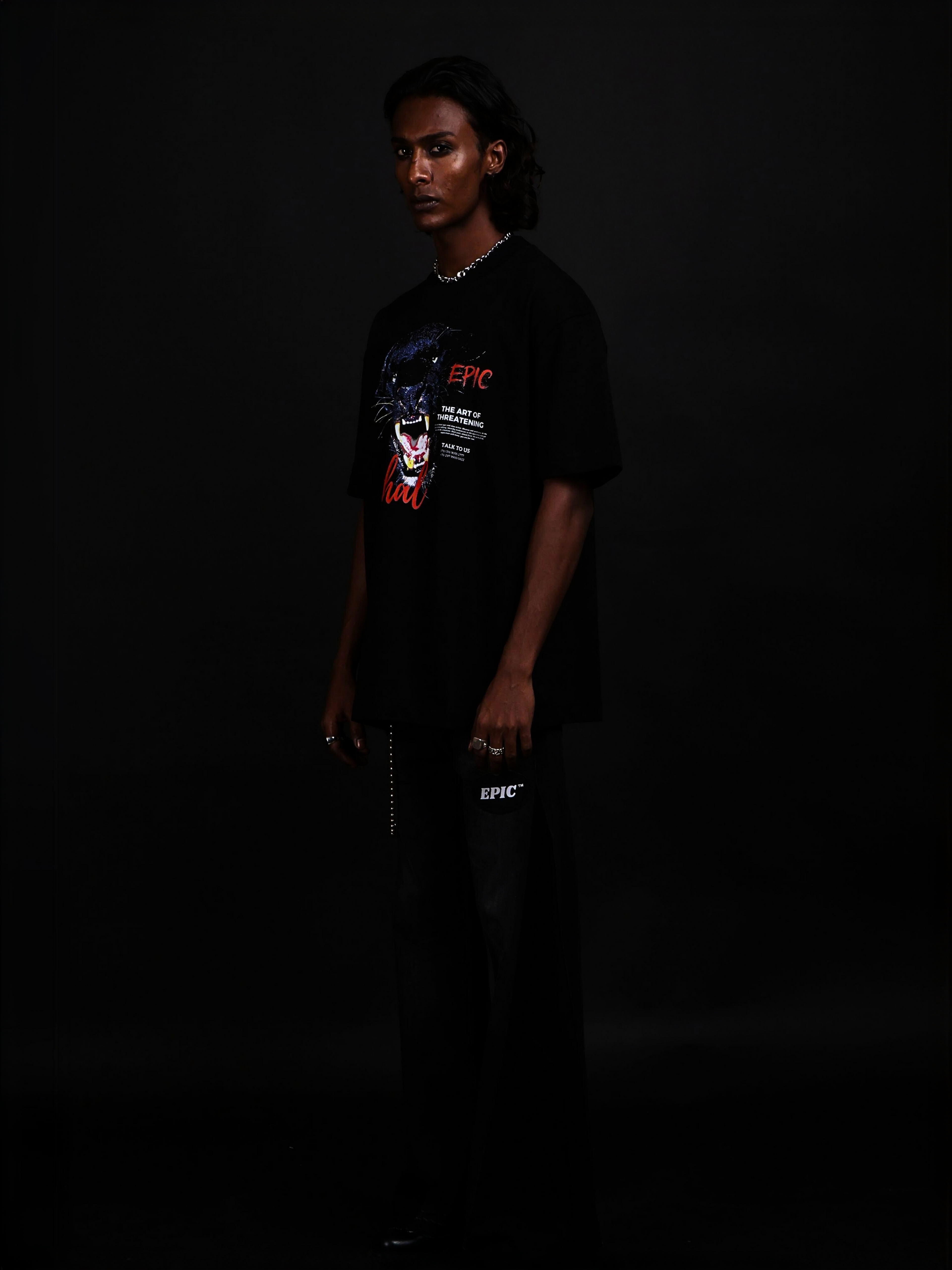 EPIC Oversize Black T-shirt 'Lethal'