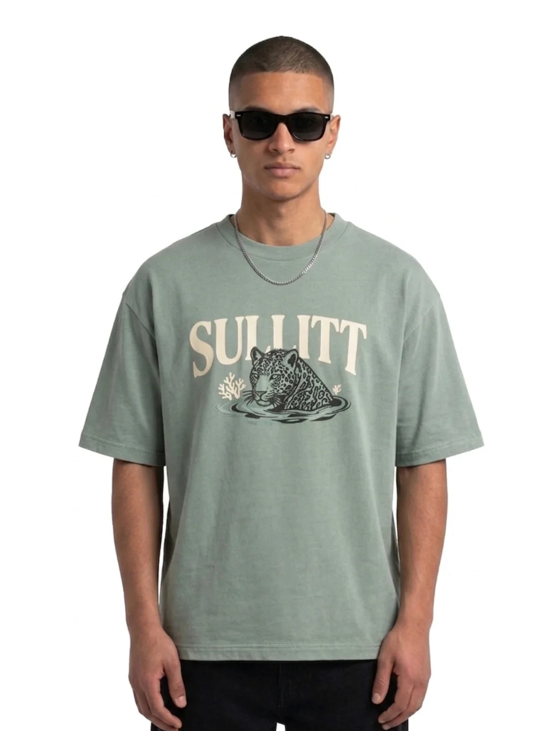 Sullitt Oversized Sage T-Shirt - Panther