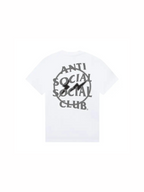 Anti Social Social Club x Fragment Design Half Tone Logo Tee White and Grey