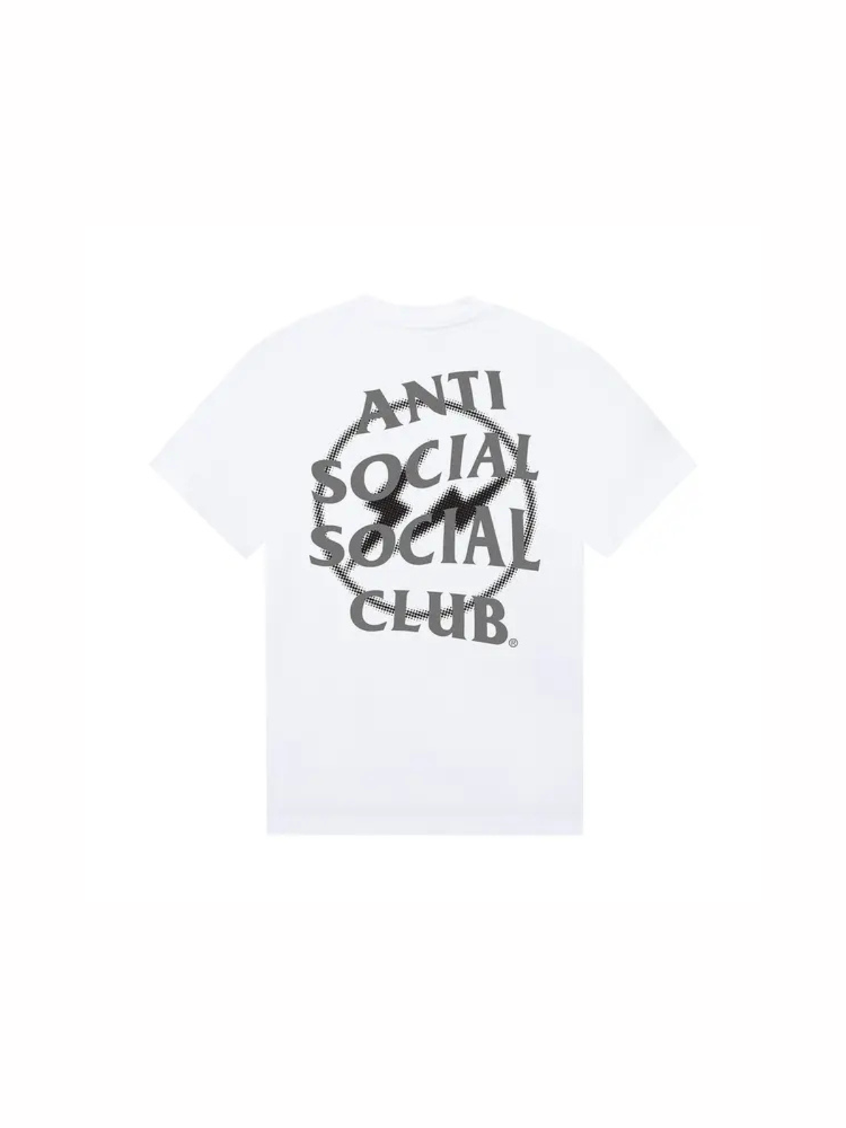 Anti Social Social Club x Fragment Design Half Tone Logo Tee 'White/Grey'