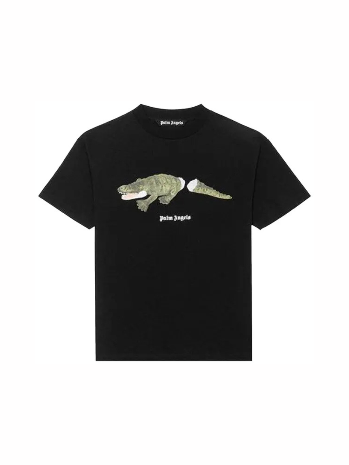 Palm Angels Crocodile Tee 'Black/Green'