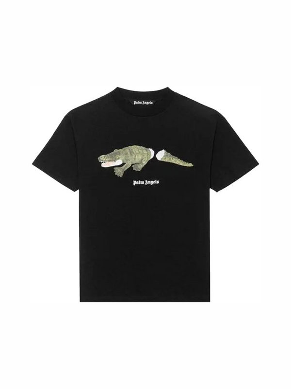 Palm Angels Crocodile Tee 'Black/Green' - reference
