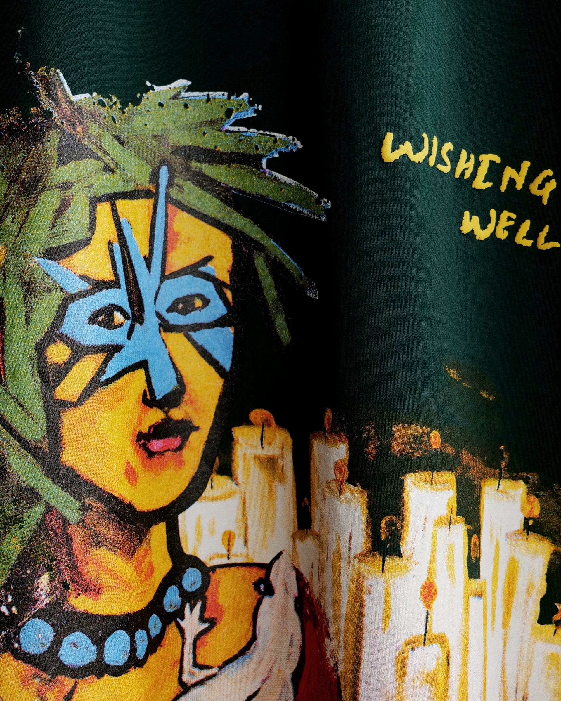 Khaaki Oversized T Shirt - Wishing Well