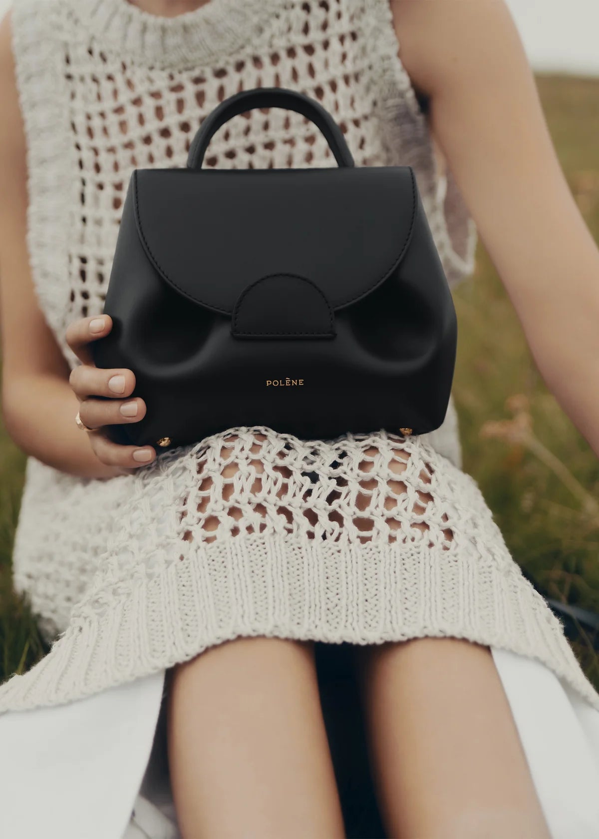 Polene Numero Un Nano Edition Smooth Bag - Black