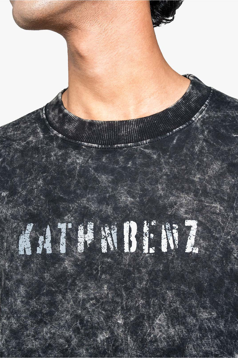 Kathnbenz Oversized Grey T-Shirt - Genesis Shadow
