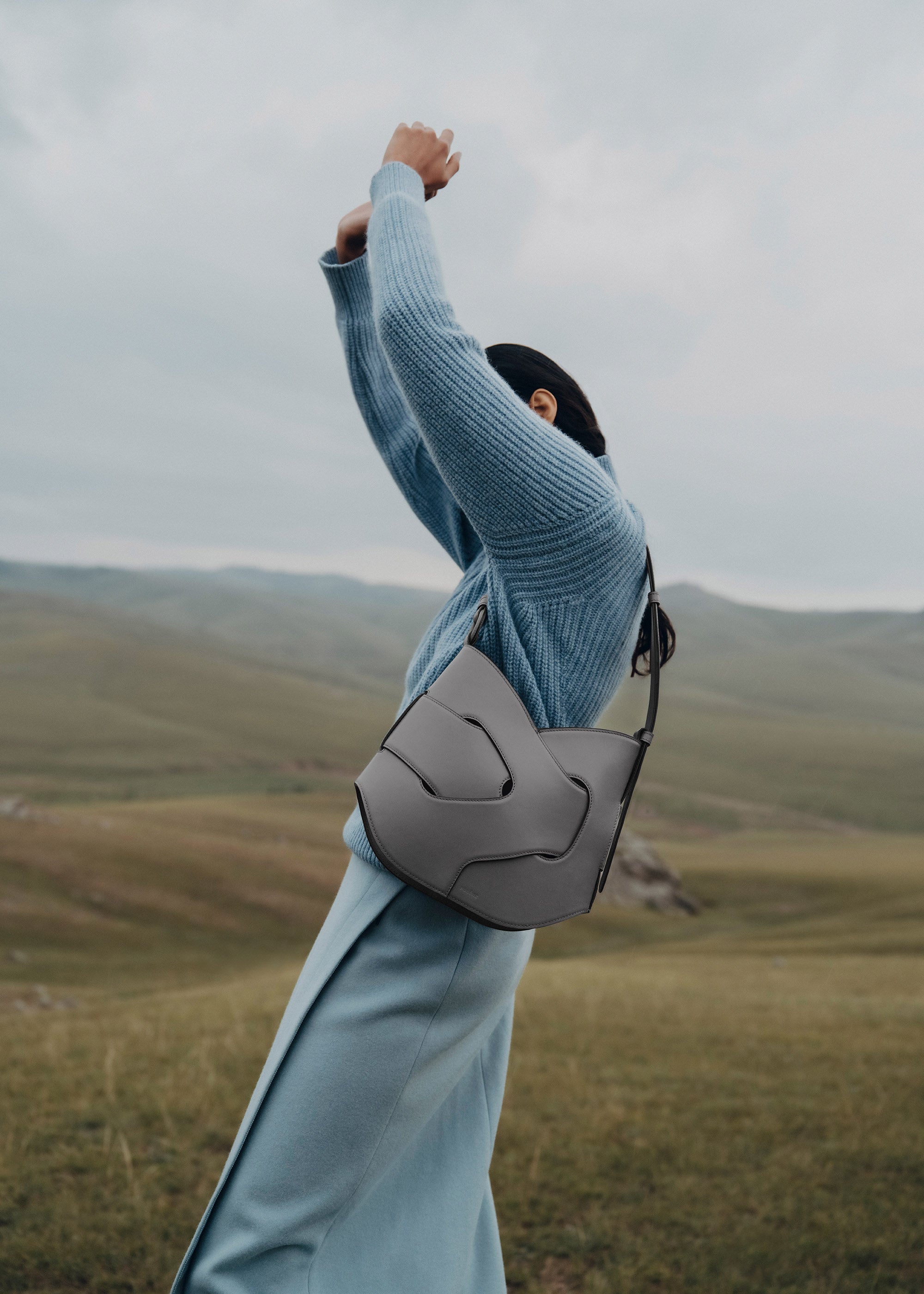 Polene Nodde Hobo Bag - Stone