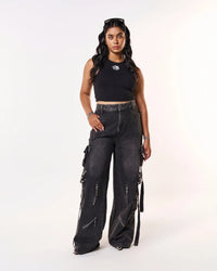Volfsbane First Cargo Jeans - Black