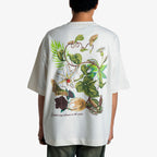 Khaaki Oversized T Shirt - Bloom in Silence