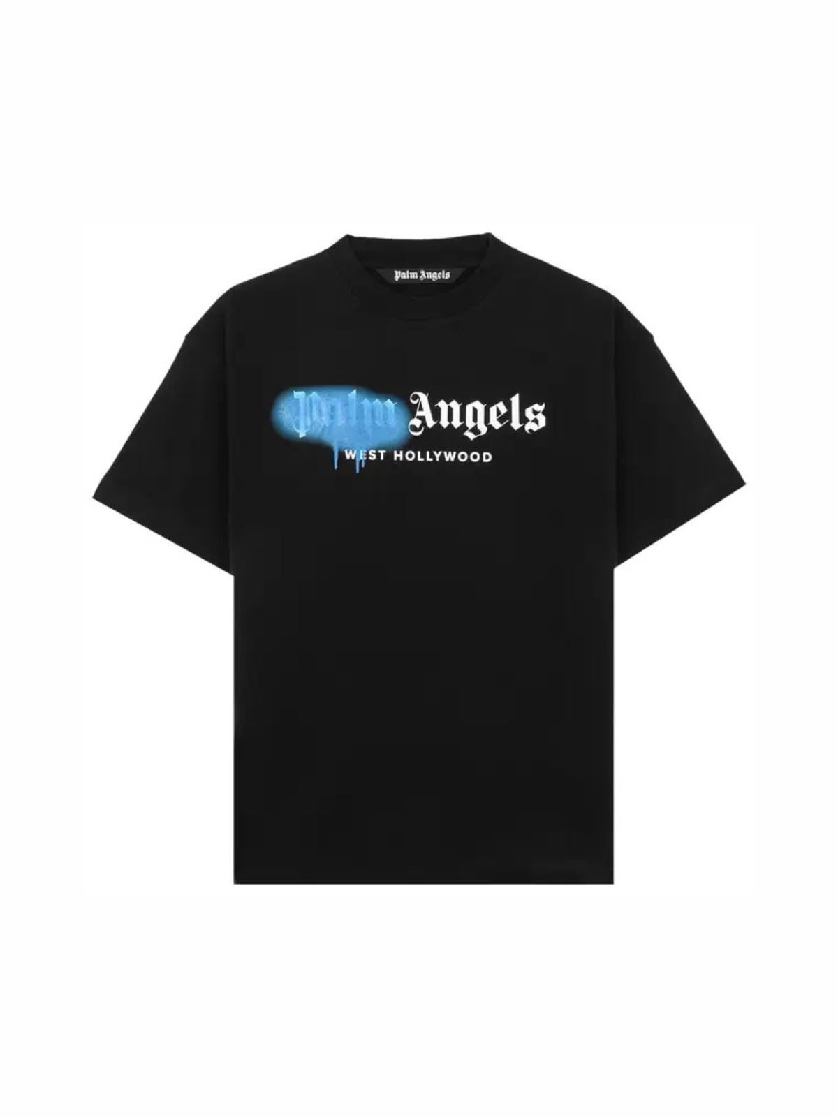 Palm Angels West Hollywood Sprayed Tee 'Black/Blue'