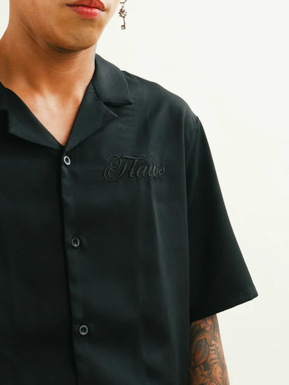 Flaws Bowling Shirt - Black