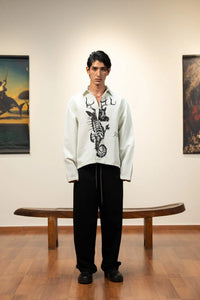Kathnbenz Oversized Pistachio Linen Shirt - Sea Reindeer