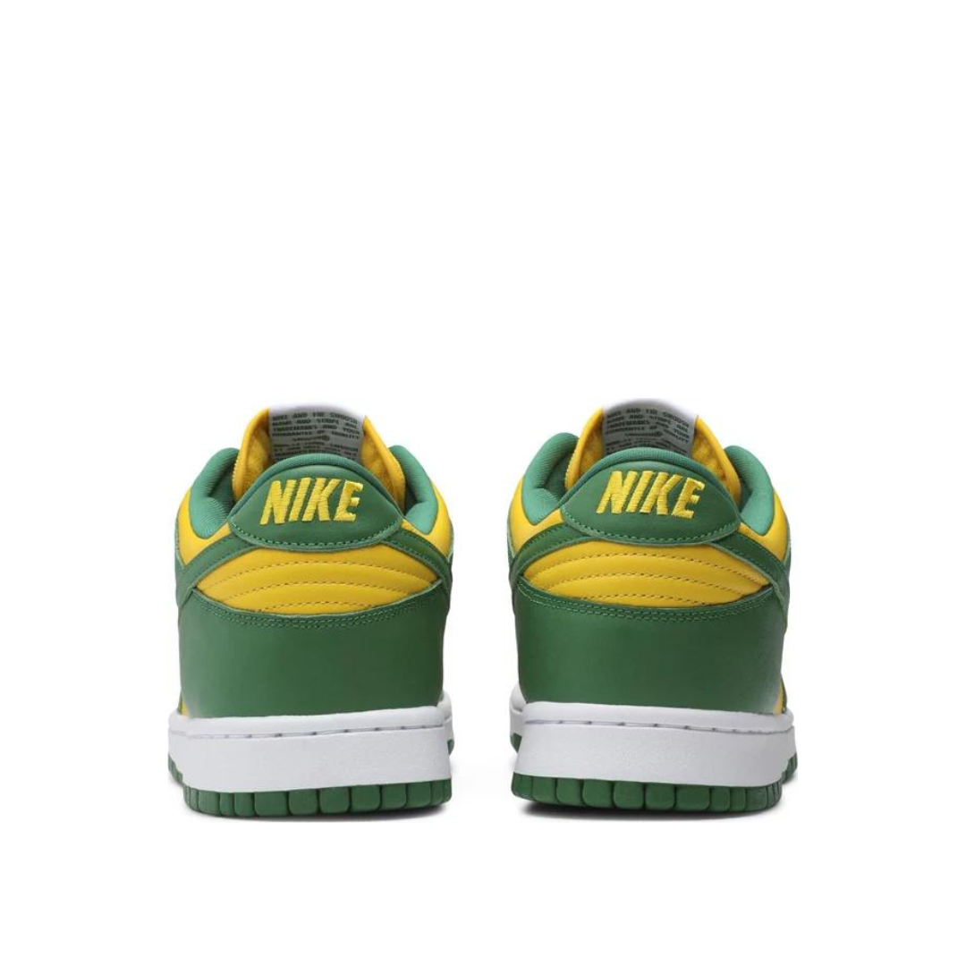 side view of Nike Dunk Low SP Brazil; left pair