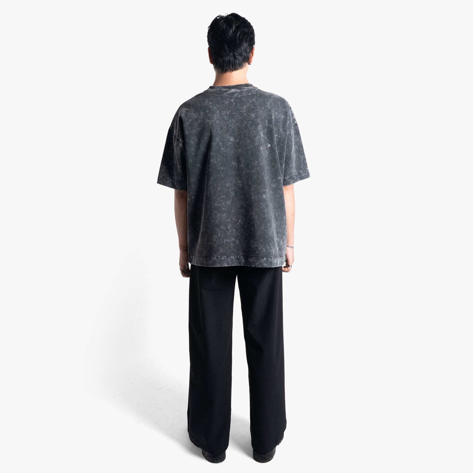 Khaaki Oversized Black Washed - Angels