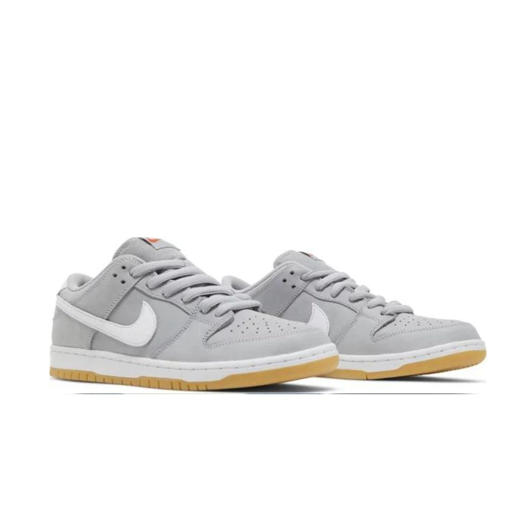 angled view of Nike Dunk Low Pro ISO SB 'Wolf Grey Gum'