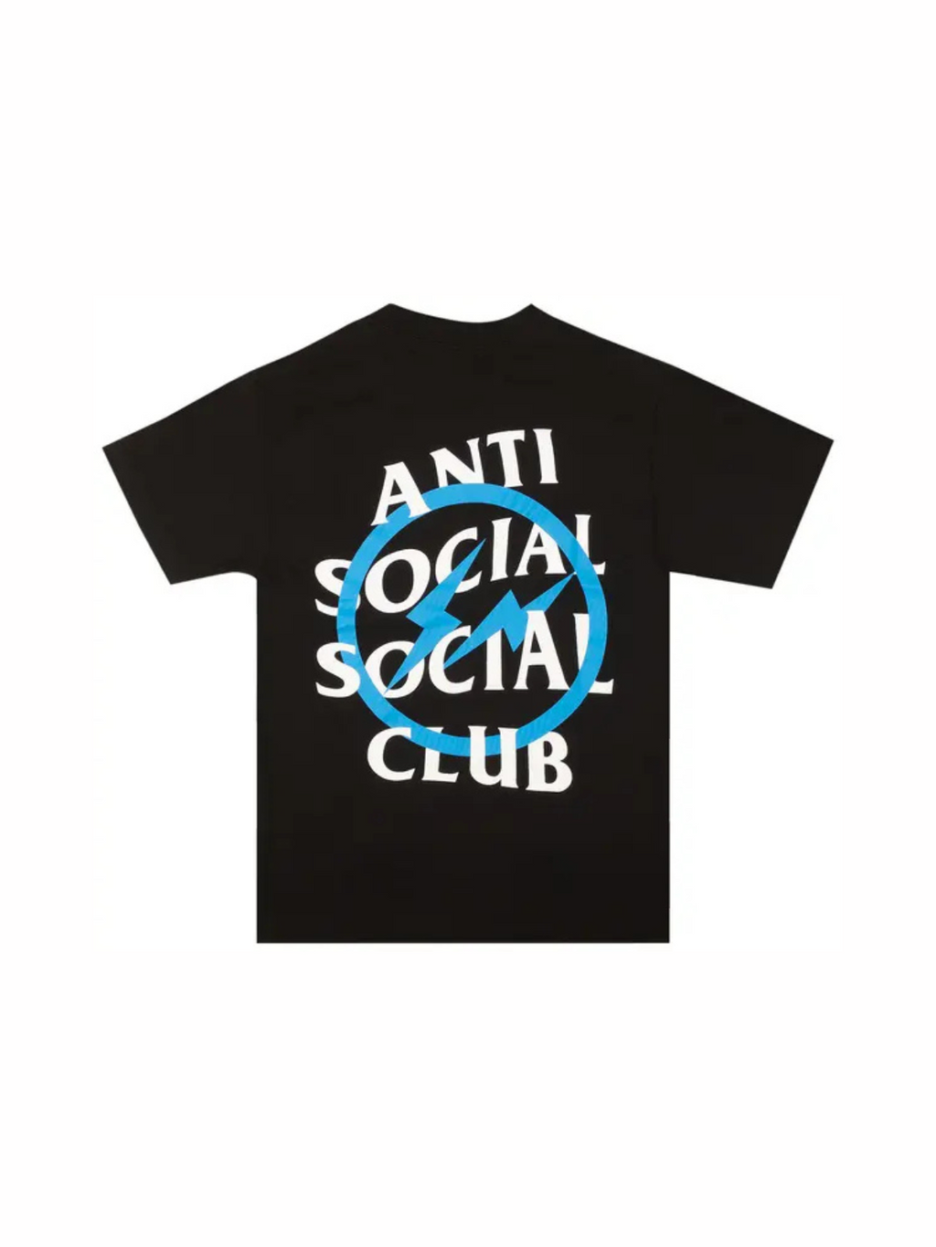 Anti Social Social Club x Fragment Design Blue Bolt Tee Black