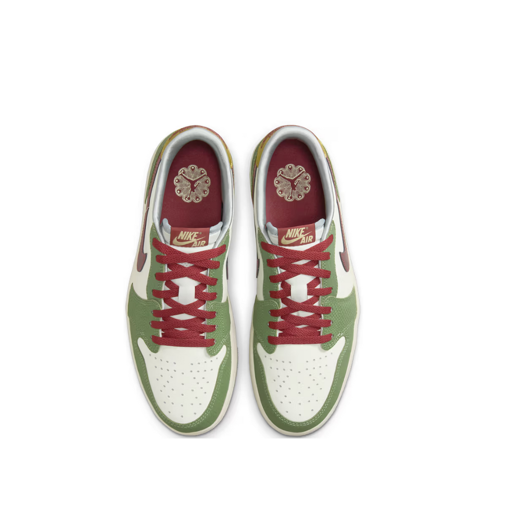 Top view of Jordan 1 Retro Low OG 'Year of the Dragon'
