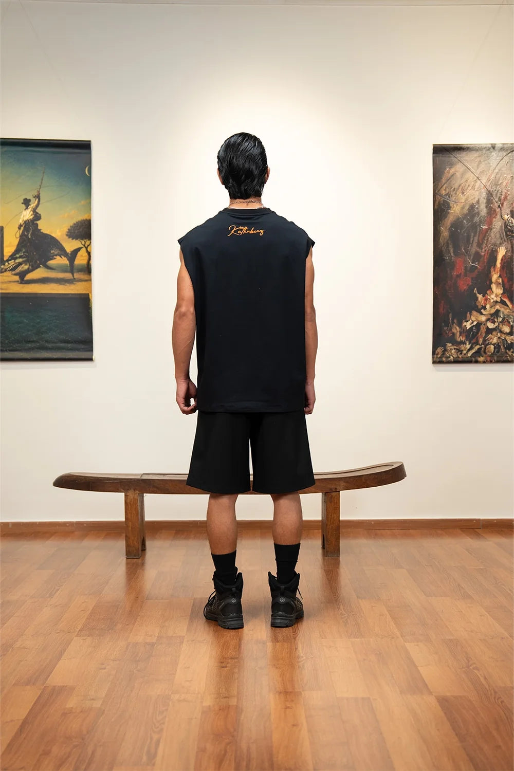 Kathnbenz Oversized Black Tank - Sea Reindeer