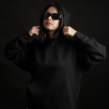 Founders Edition Black Hoodie Oversized