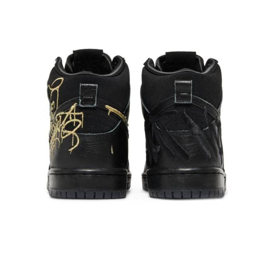 Nike SB Dunk High FAUST Black Gold