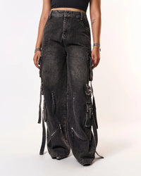 Volfsbane First Cargo Jeans - Black