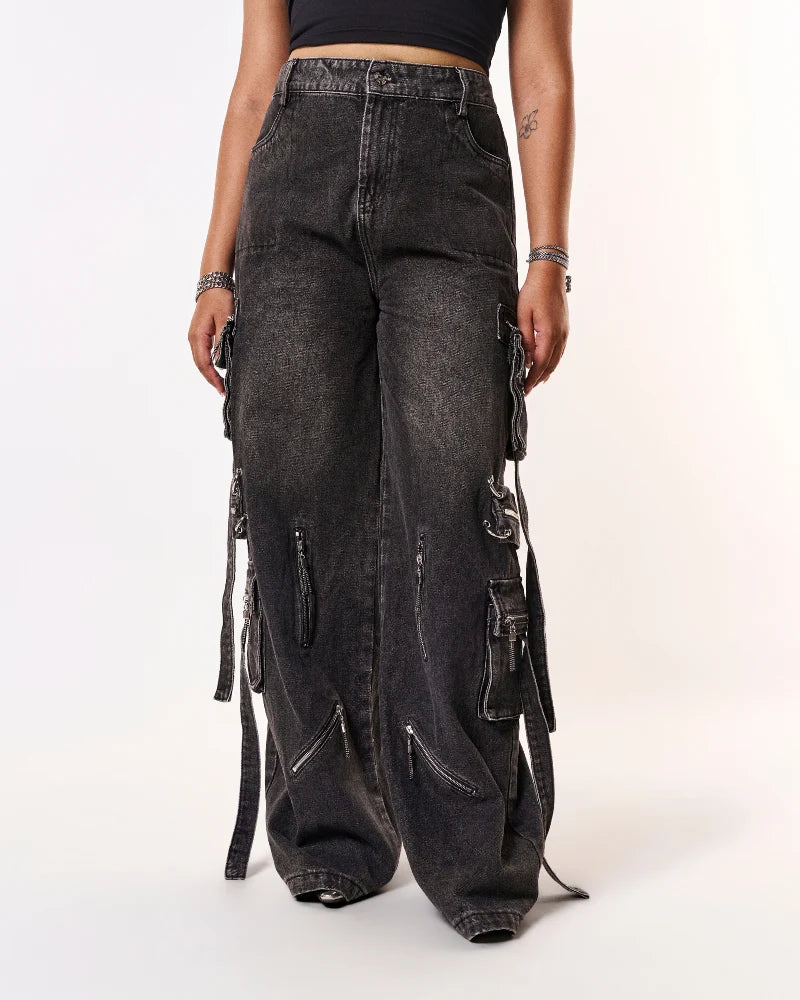 Volfsbane First Cargo Jeans - Black