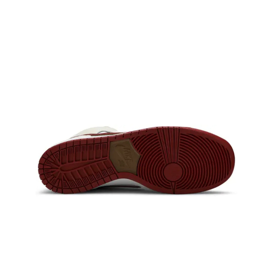 Nike SB Dunk High Sail Bright Crimson