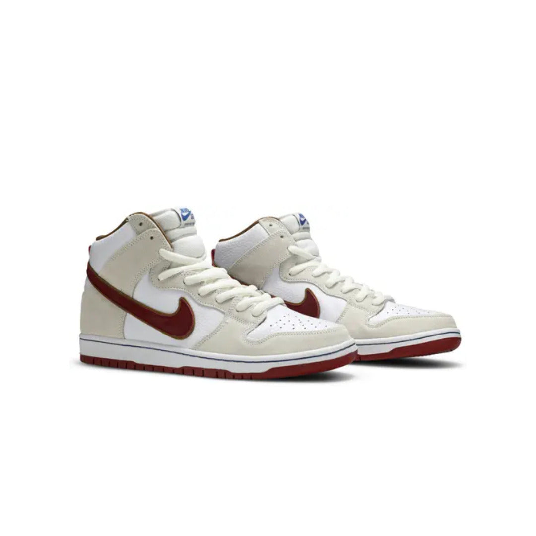 Nike SB Dunk High Sail Bright Crimson
