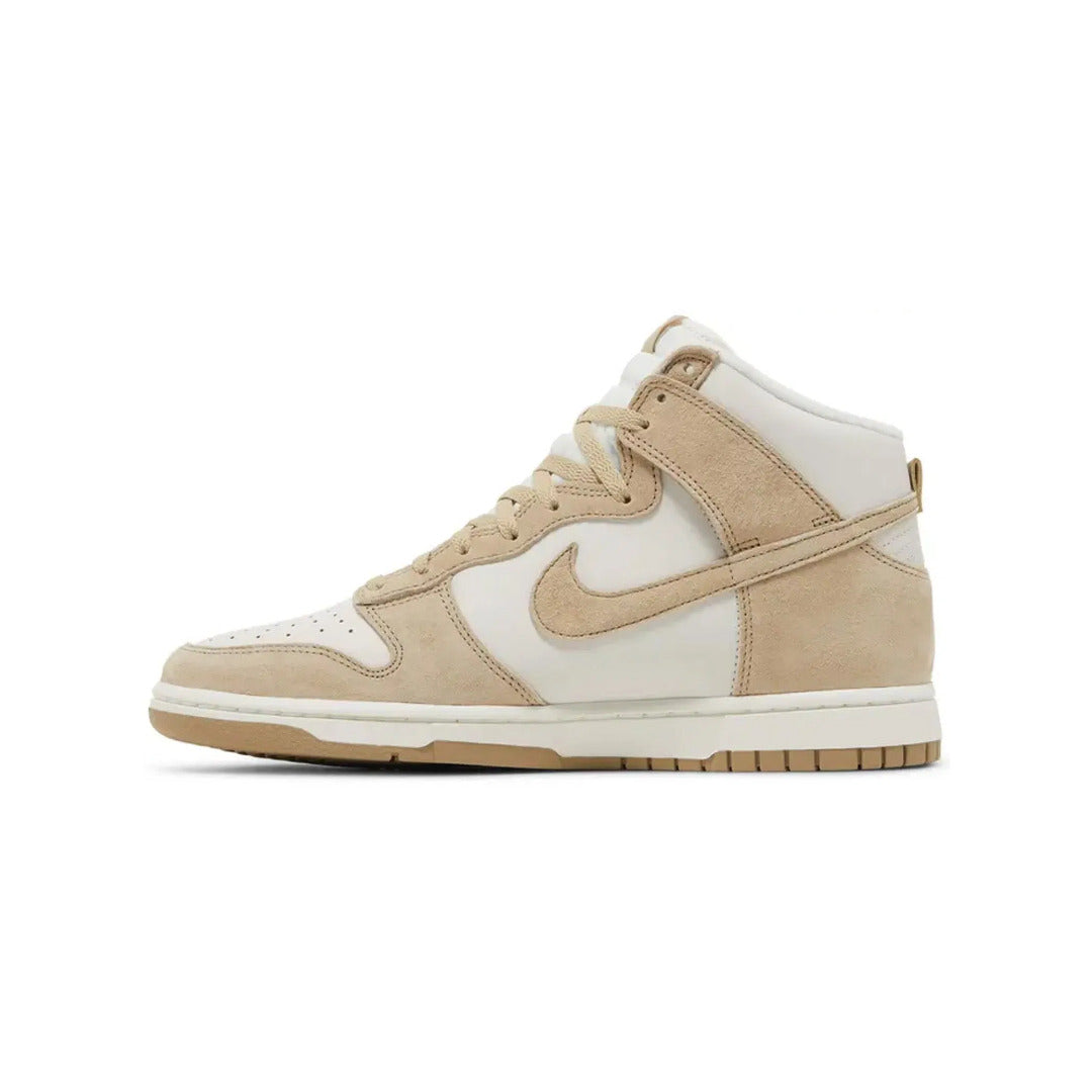 Nike Dunk High Tan Suede White