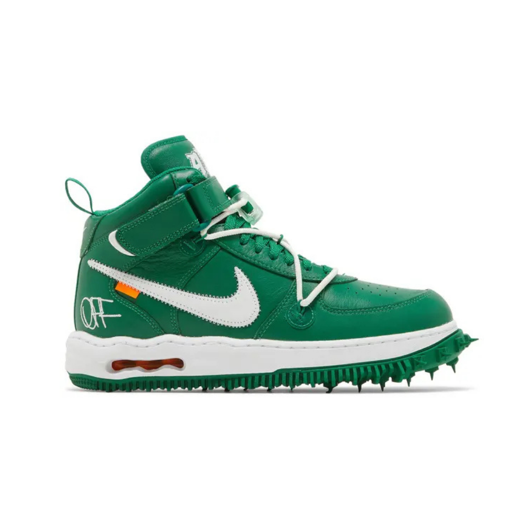 Off-White × Nike Air Force 1 Mid "Pine Green"