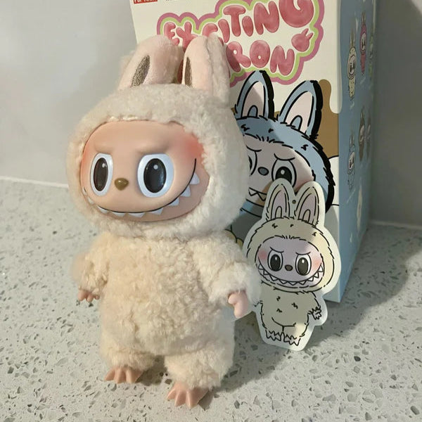 Pop Mart Labubu The Monsters Exciting Macarons Soymilk Vinyl Plush Pendant