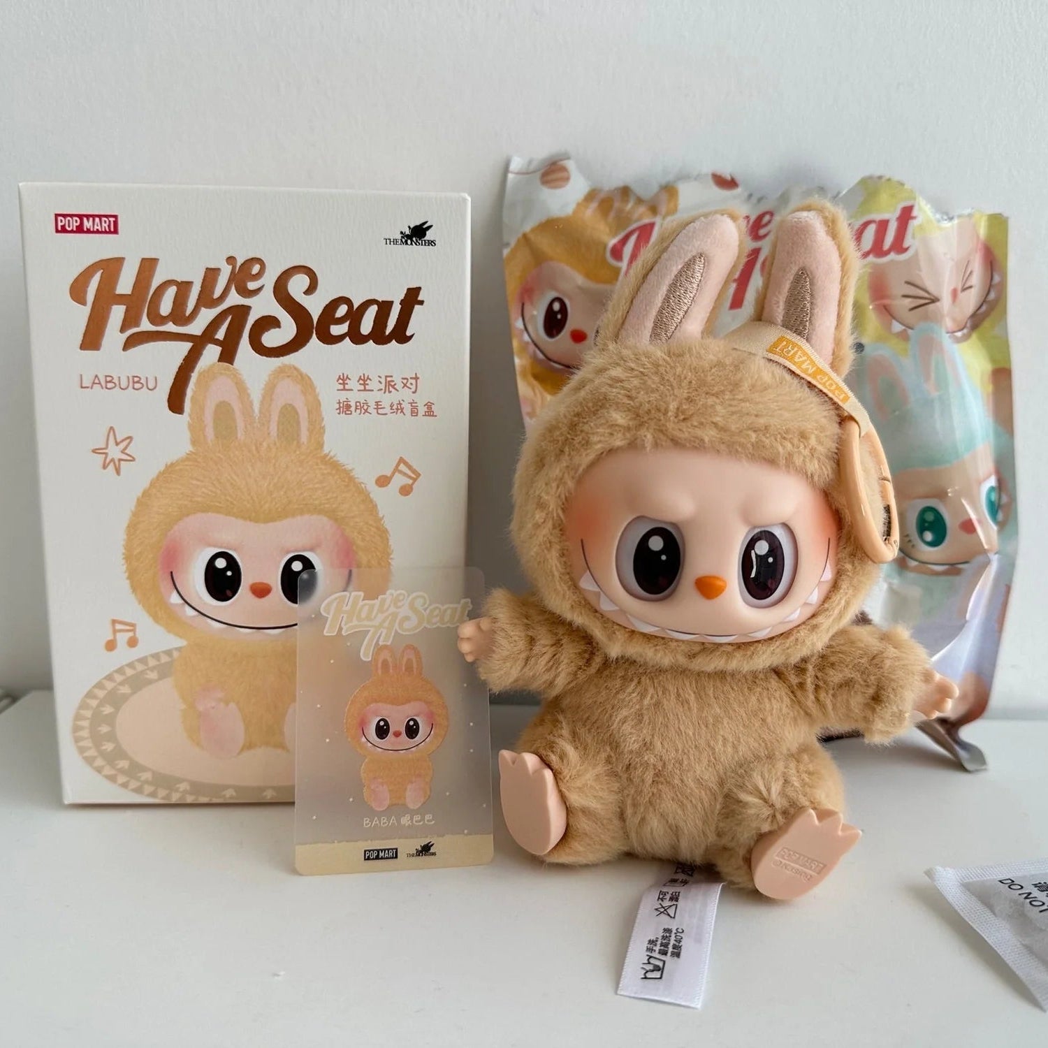 Pop Mart Labubu The Monsters Have a Seat Baba Vinyl Plush
