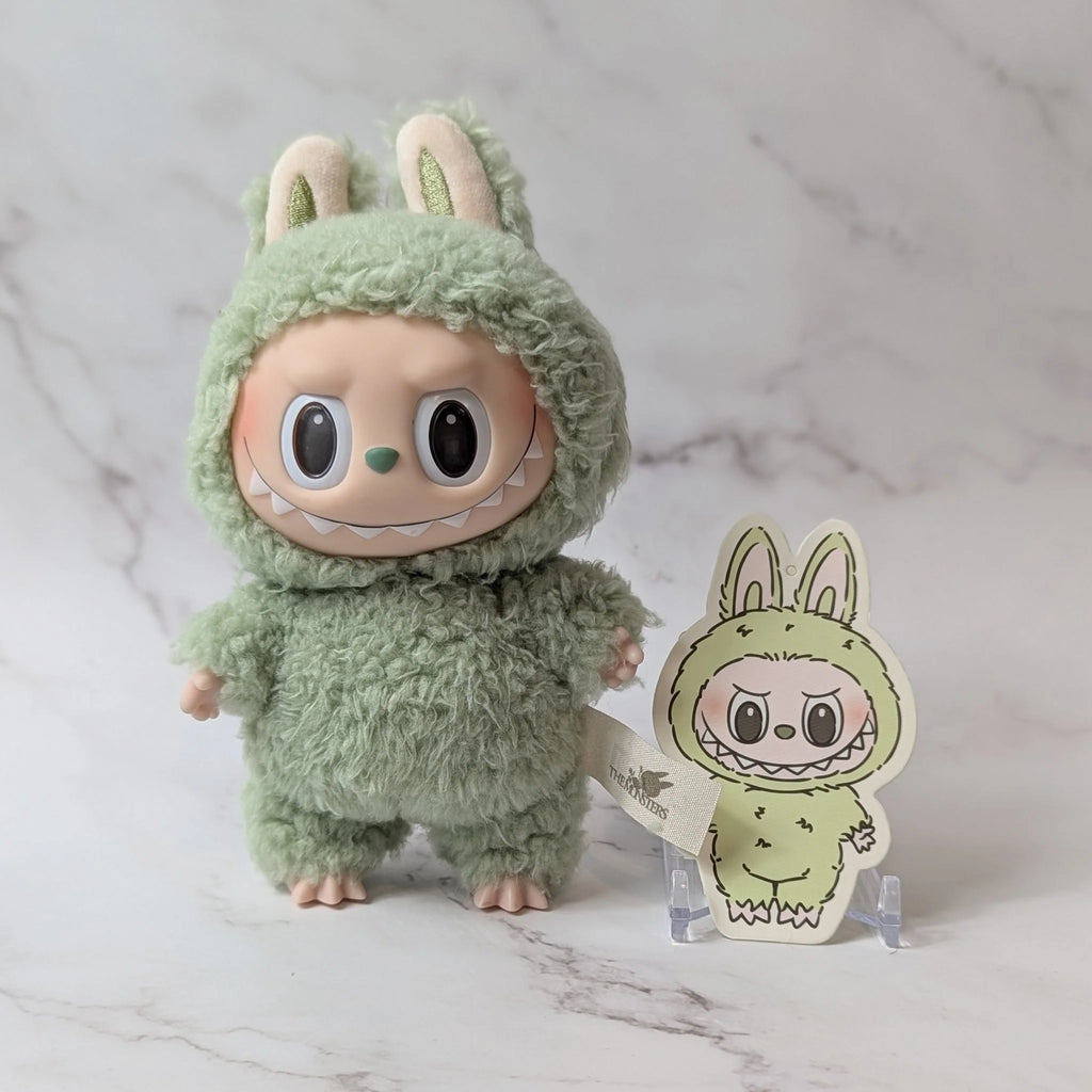 Pop Mart Labubu The Monsters Exciting Macarons Green Grape Vinyl Plush Pendant