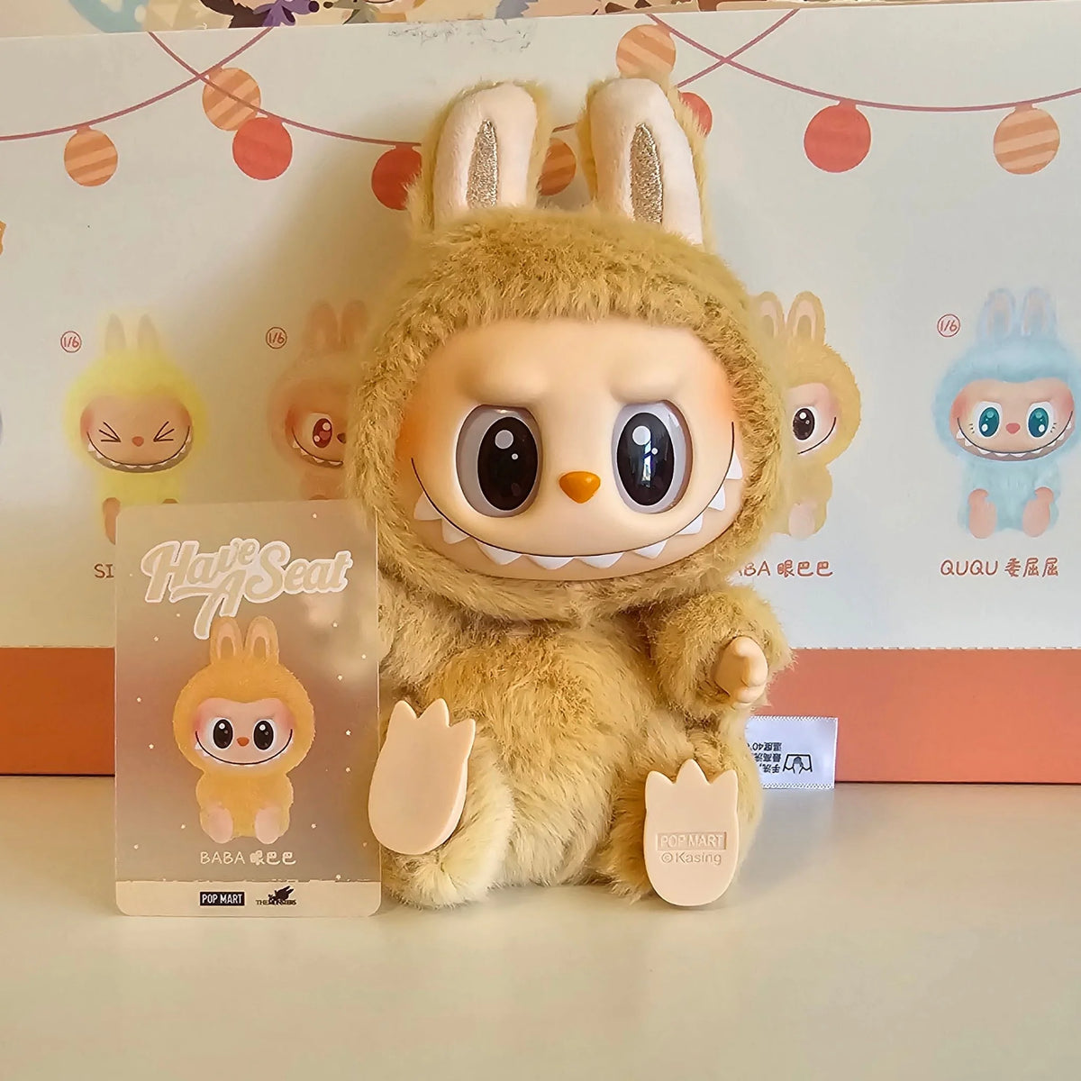 Pop Mart Labubu The Monsters Have a Seat Baba Vinyl Plush