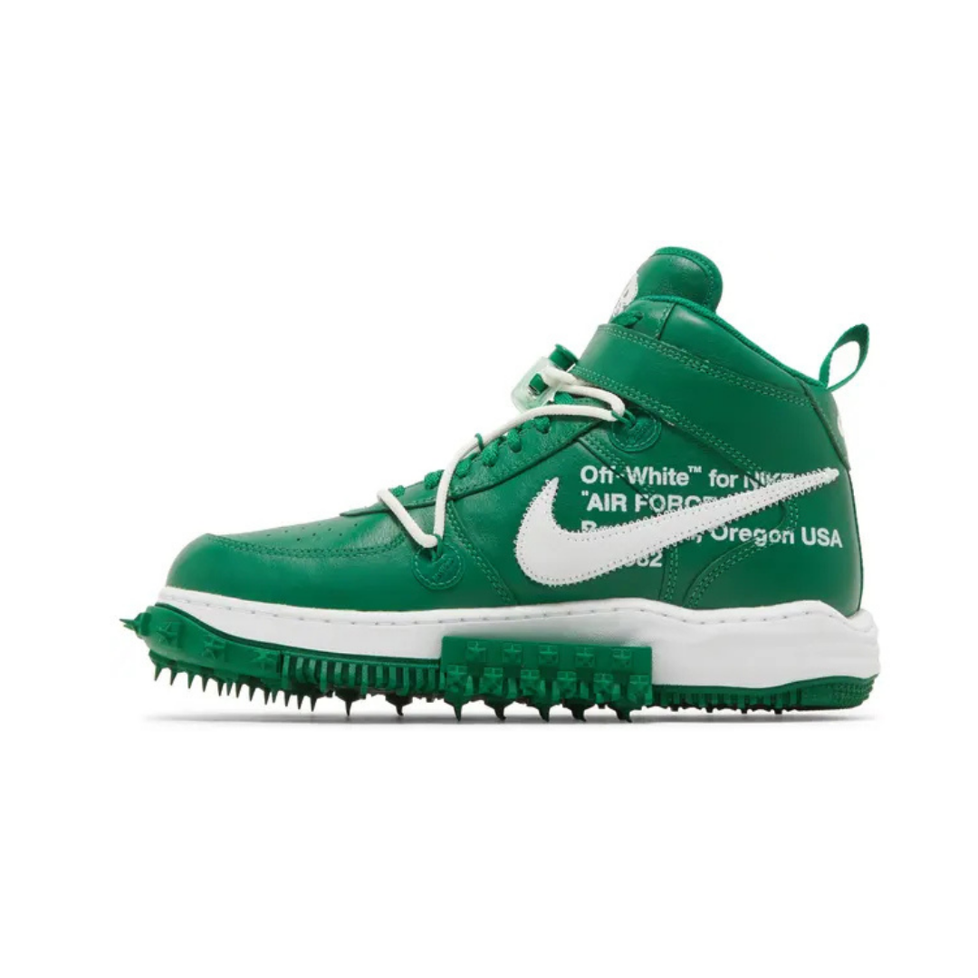 Off-White × Nike Air Force 1 Mid "Pine Green"
