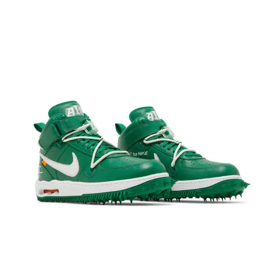 Off-White × Nike Air Force 1 Mid "Pine Green"
