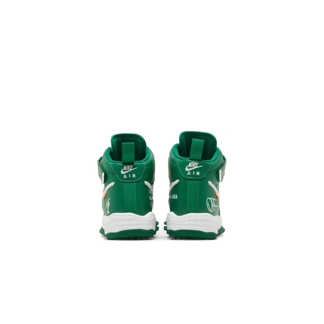Off-White × Nike Air Force 1 Mid "Pine Green"
