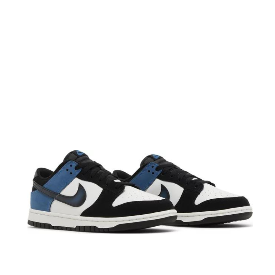 Angled view of Nike Dunk Low Industrial Blue