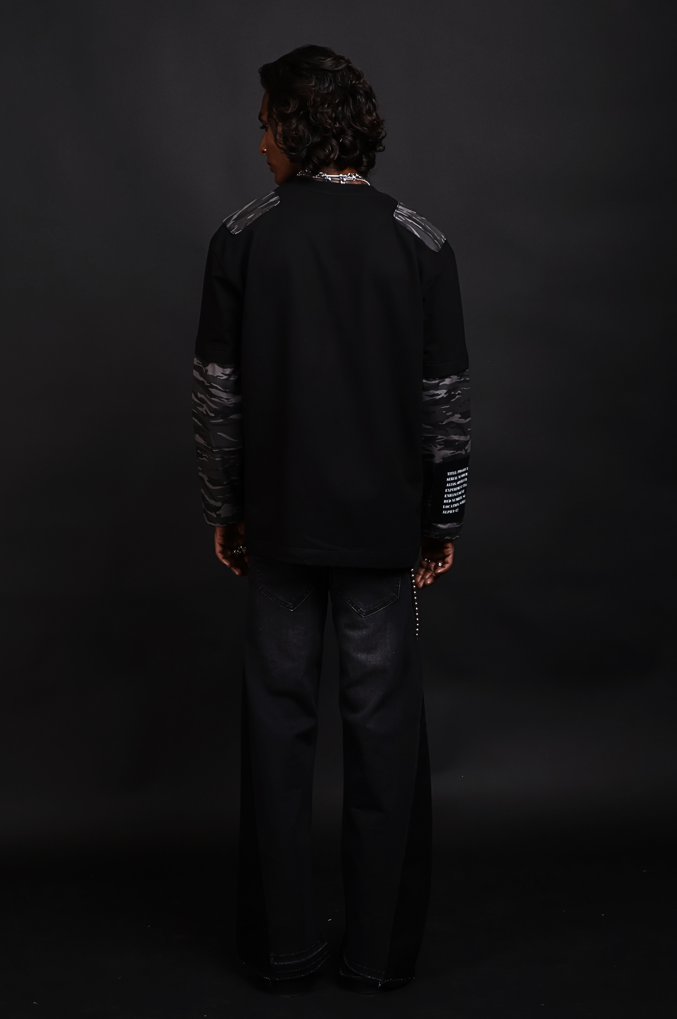 EPIC Oversize Black Full Sleeve T-shirt '777'