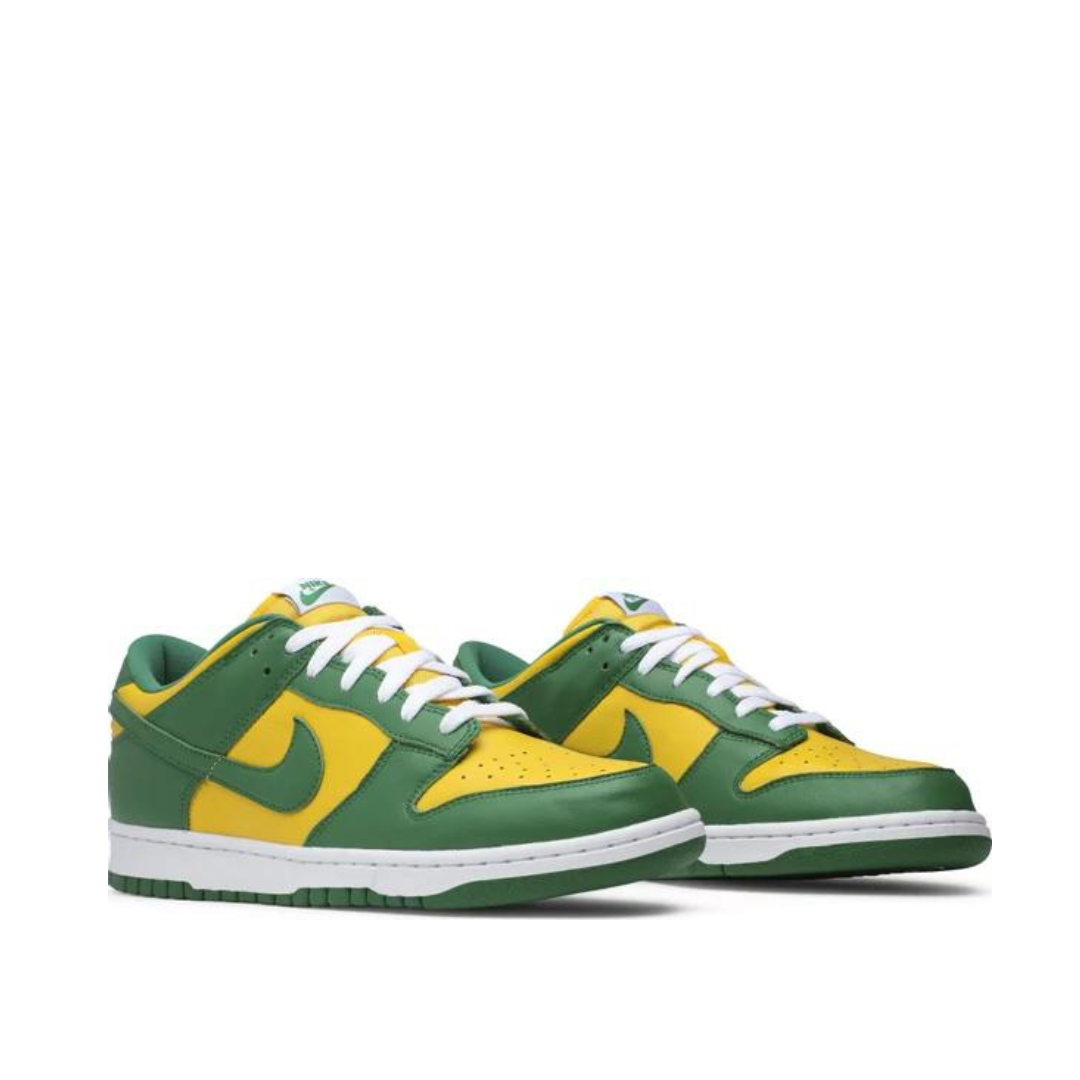 angled view of Nike Dunk Low SP Brazil