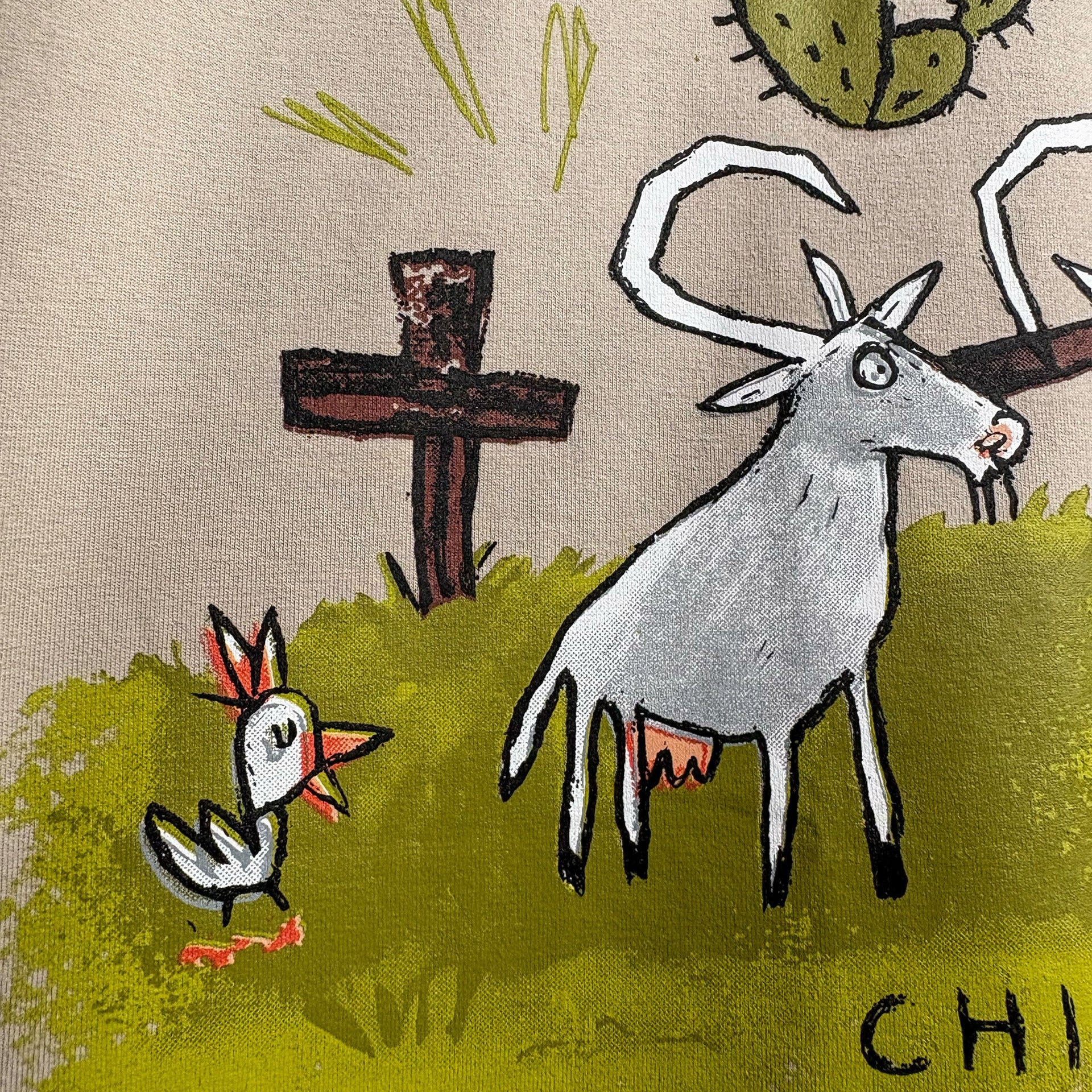 Khaaki Oversized T-shirt Light Grey - Khaaki Farms