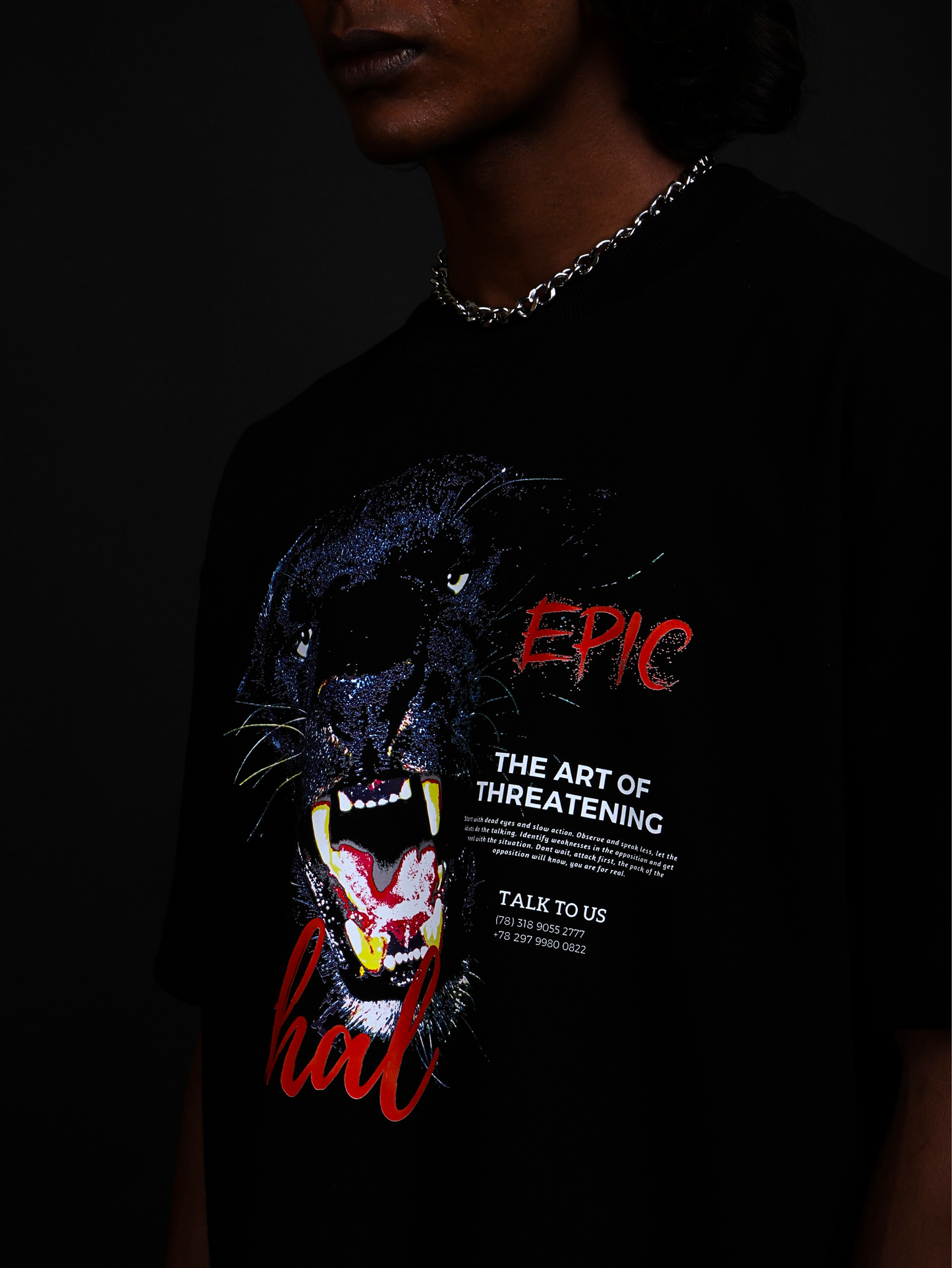 EPIC Oversize Black T-shirt 'Lethal'