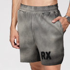 RX Ribbed Shorts - Smoke