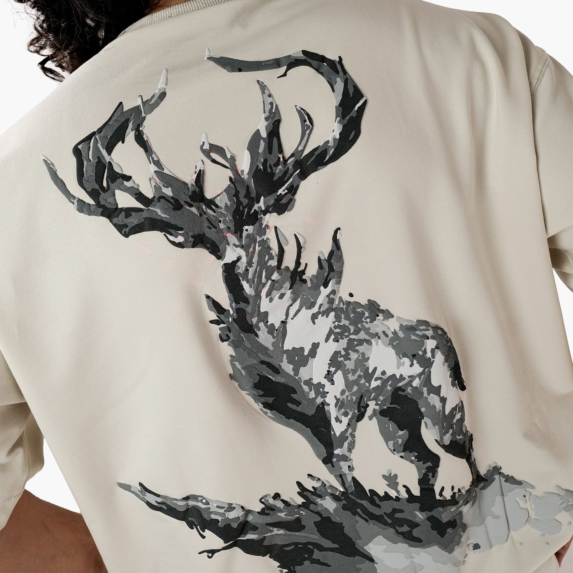 Khaaki Oversized T Shirt - G.O.A.T.