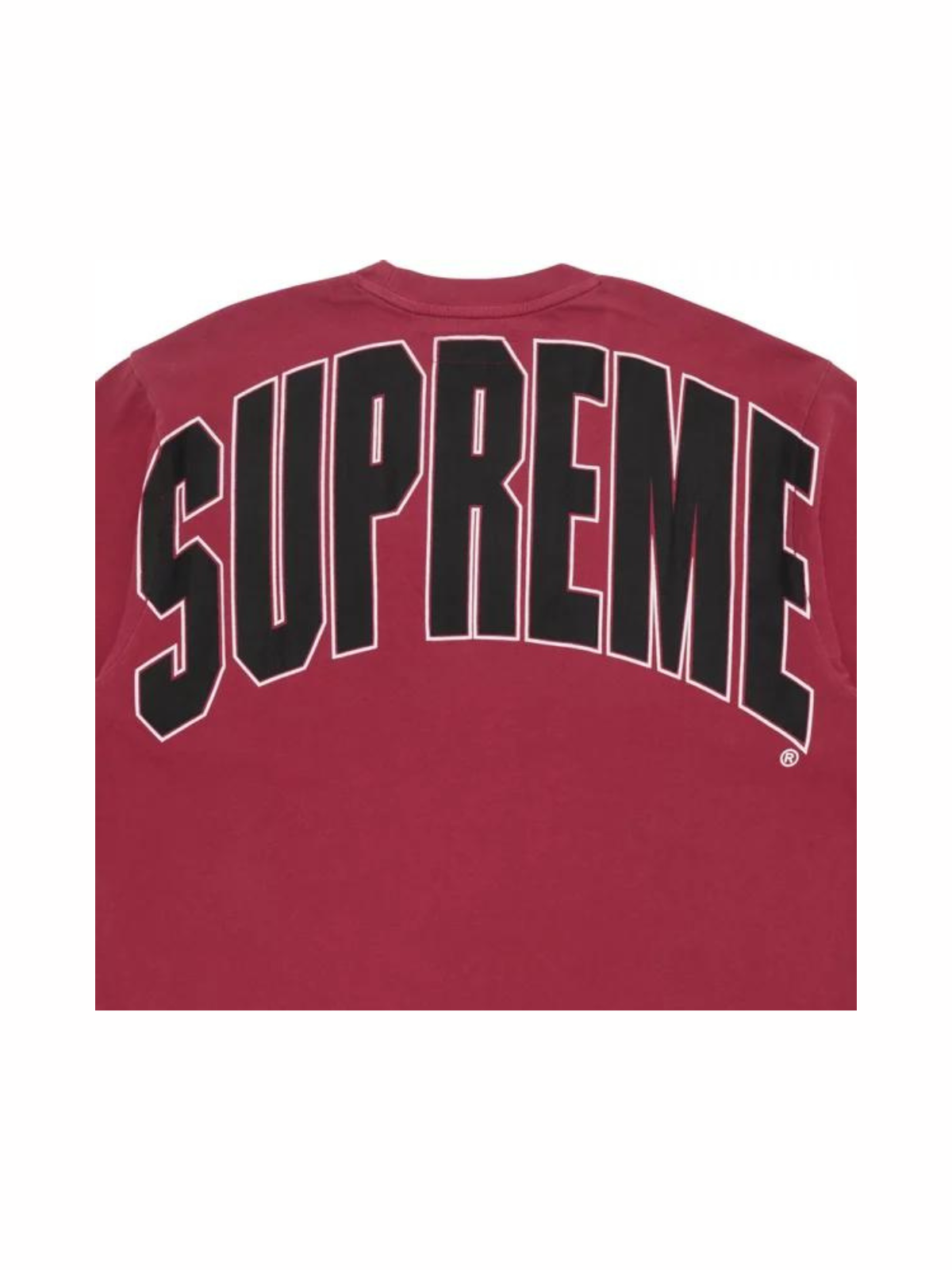Supreme Cracked Back Arc Short-Sleeve T-Shirt (Red)
