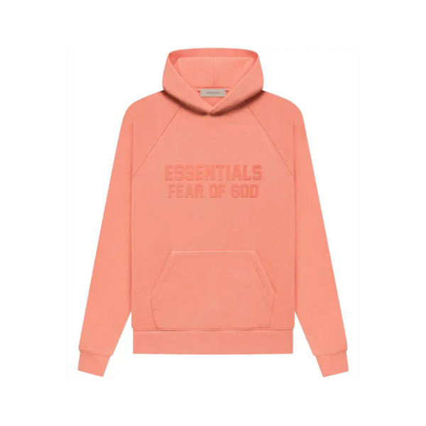 Fear of God Essentials Hoodie SS23 Coral - reference