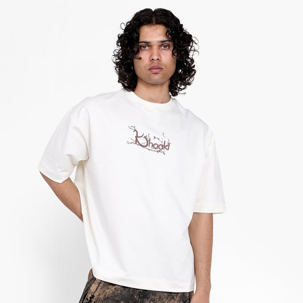 Khaaki Oversized T Shirt - Mystic Canopy